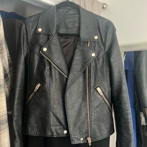 Blank nyc black faux leather jacket